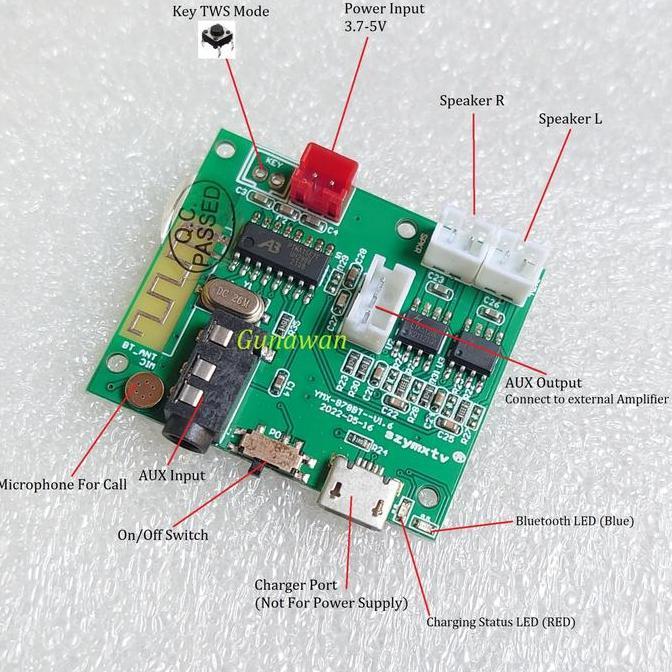 Promo Module Bluetooth TWS Amplifier Mini 2X 5W Modul TWS Bluetooth 5.2 Diskon