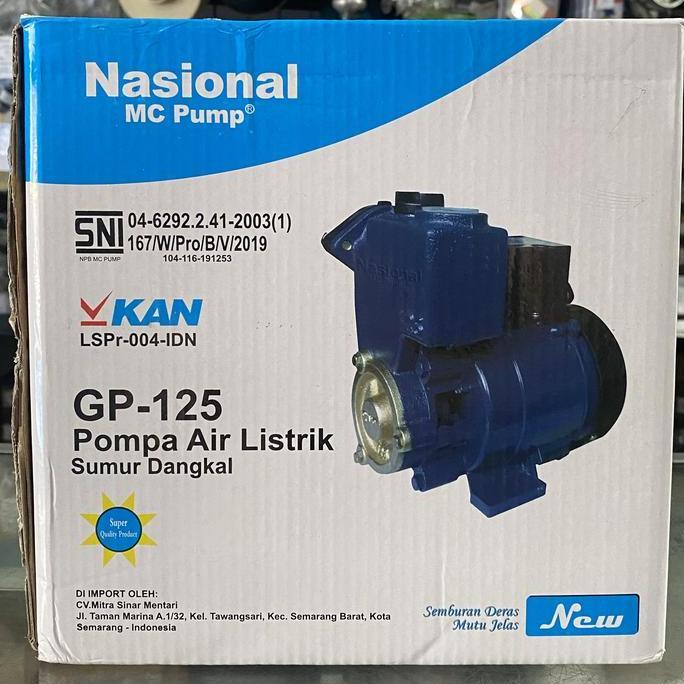 POMPA AIR SUMUR DANGKAL NASIONAL GP-125 125watt