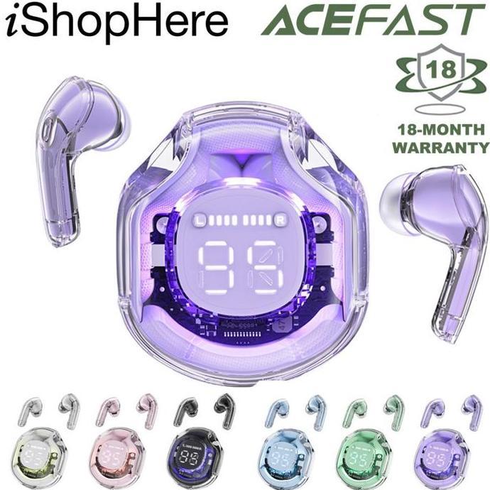 Promo Acefast TWS T8 Earbuds Bluetooth 5.3 LED ENC Suara HiFi Touch Control Diskon