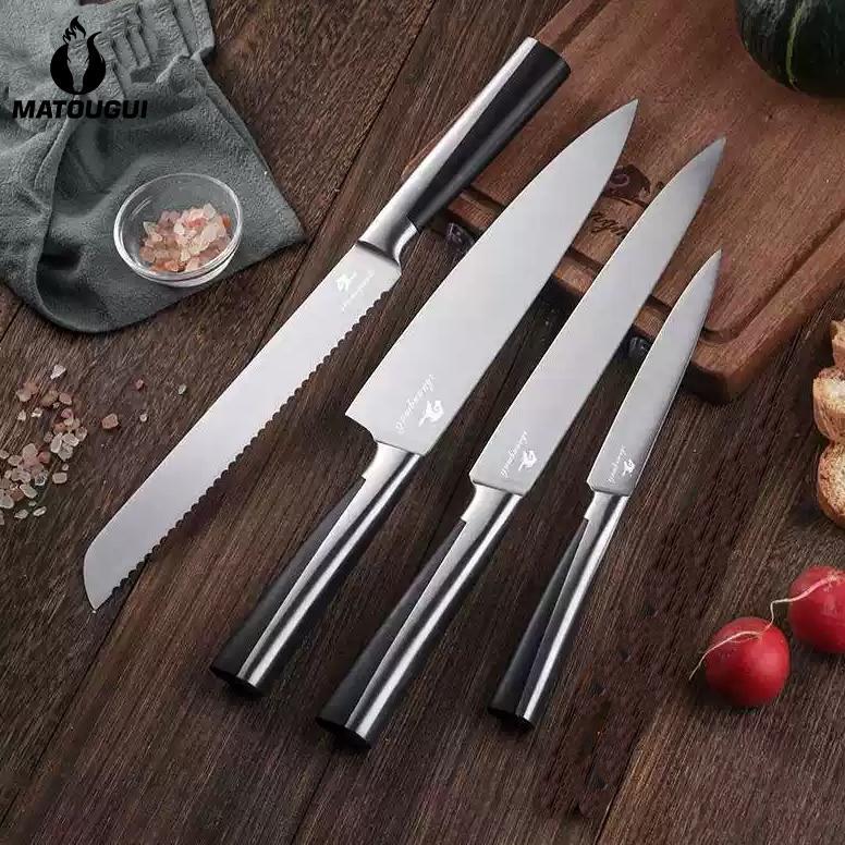 CUCI GUDANG BEST SALE MATOUGUI Set Pisau Dapur 7 Pcs Pisau Roti Pisau Daging Pisau Tulang Pisau Buah