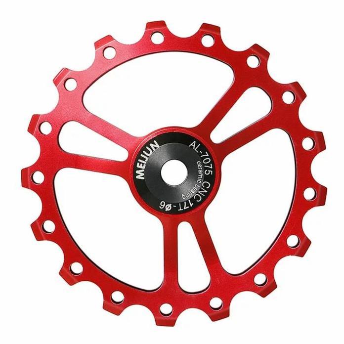 Meijun Pulley 17T Ceramic Bearing Pulley Rd Sepeda Ceramic Oversize Promo