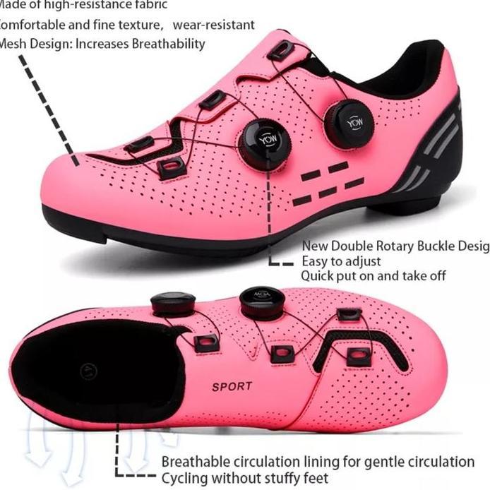 Sport Sepatu Sepeda Non Cleat 2 Boa Bicycle Shoes Sepatu Sepeda Gowes Ready