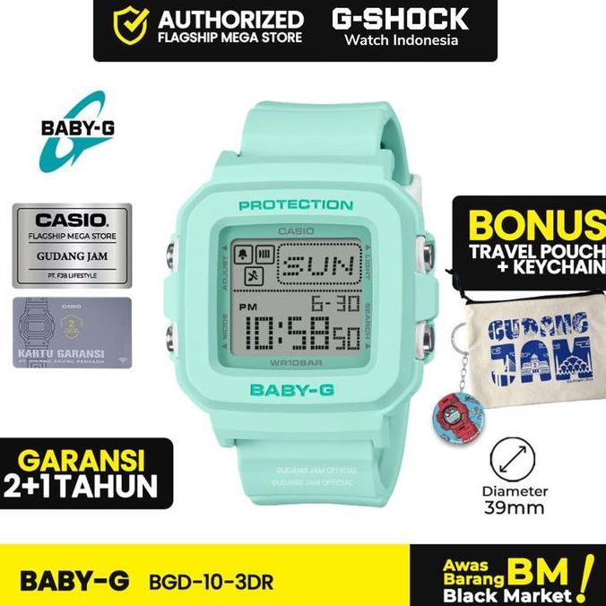 Jam Tangan Wanita Baby-G BGD-10-3DR BGD-10 Tosca Dital Resin