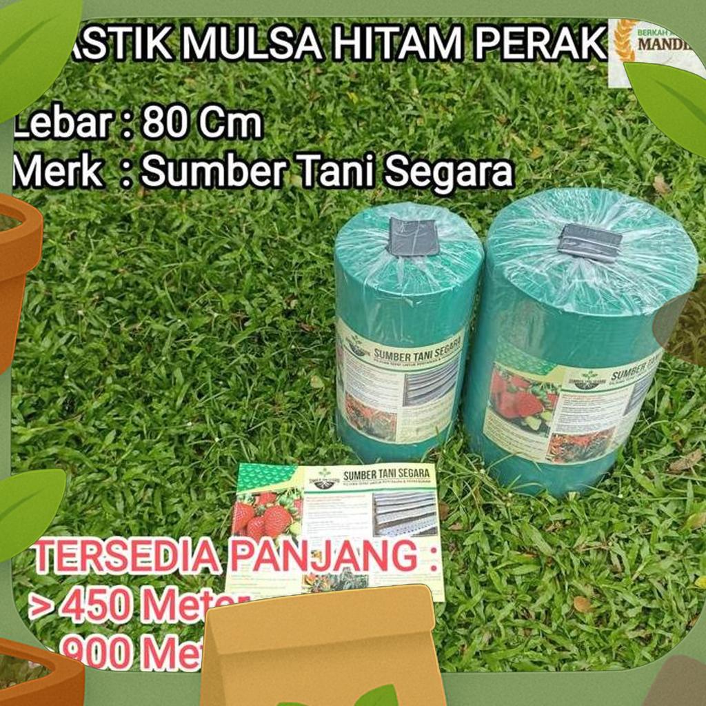 Plastik Mulsa Hitam Perak Lebar 80 Cm