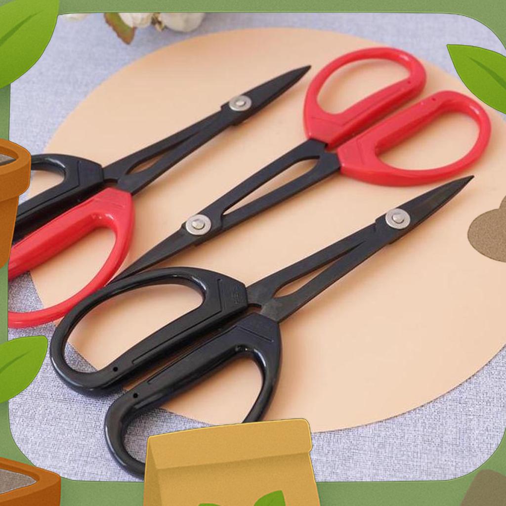 20.5Cm Gunting Pruning Bonsai Merah Hitam Gunting Bonsai Pruning Daun Gunting Tanaman