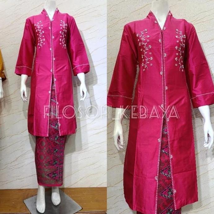 Atasan kebaya kurung Taveta Payet//New color payet Teratai