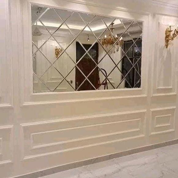 Kaca Cermin Bevel / Cermin dinding motif bevel / cermin hiasan dinding