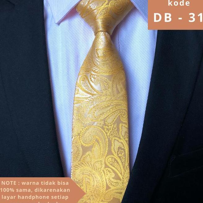 Dasi Kuning Motif Batik Untuk Dewasa Dasi Pesta Dasi Resmi