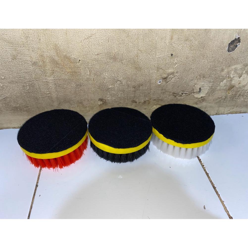 Sikat handpolisher 5 inch Sikat Mesin Polisher tangan Brush polisher velcro sikat sofa springbed Sik