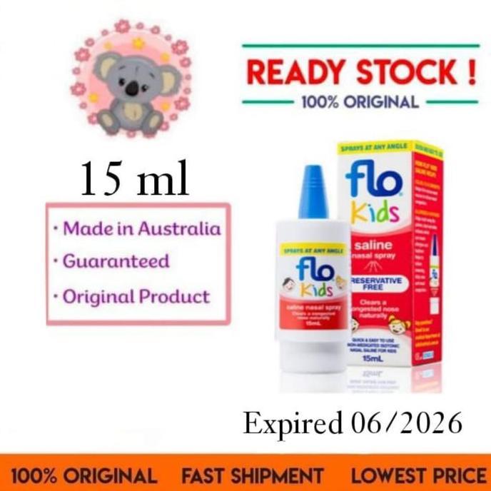 Flo kids saline spray nasal spray anak semprotan hidung tersumbat anak _KOAL