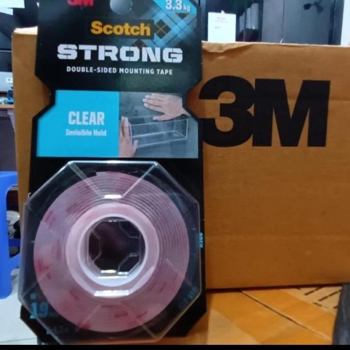 Promo 3m tape trasfaran Doble tape/Doble tape permanent Bening Diskon