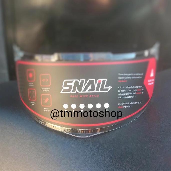 VISOR SNAIL FFS1 CLEAR / BENING - FLAT KODE 342