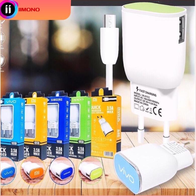 TC BRANDED VA-01 LED QUICK 3.5A GROSIR TRAVEL CHARGER/CAS/CASAN (-U_U-)