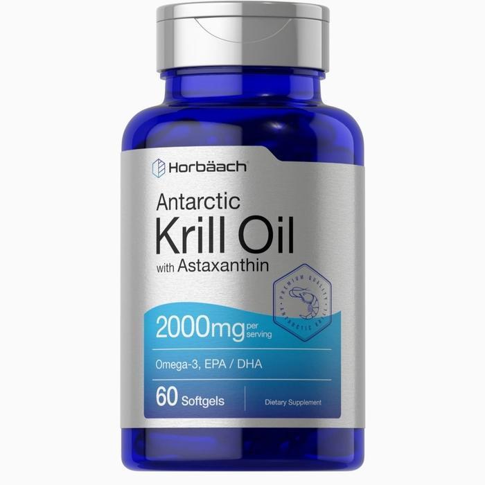 Horbaach krill oil 2000 mg per serving isi 60 softgel
