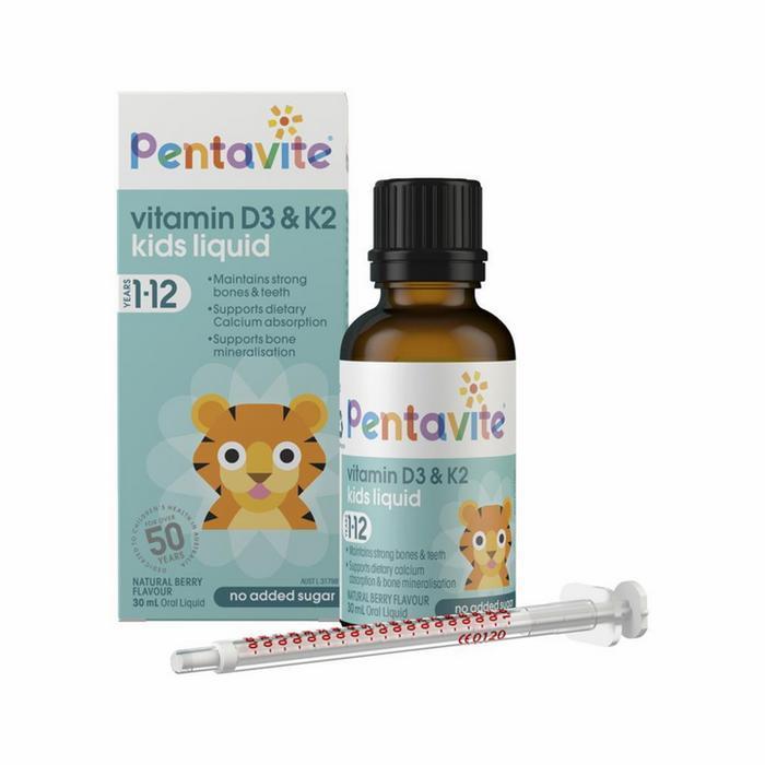Pentavite Vitamin D3 + K2 Kids Liquid 30ml