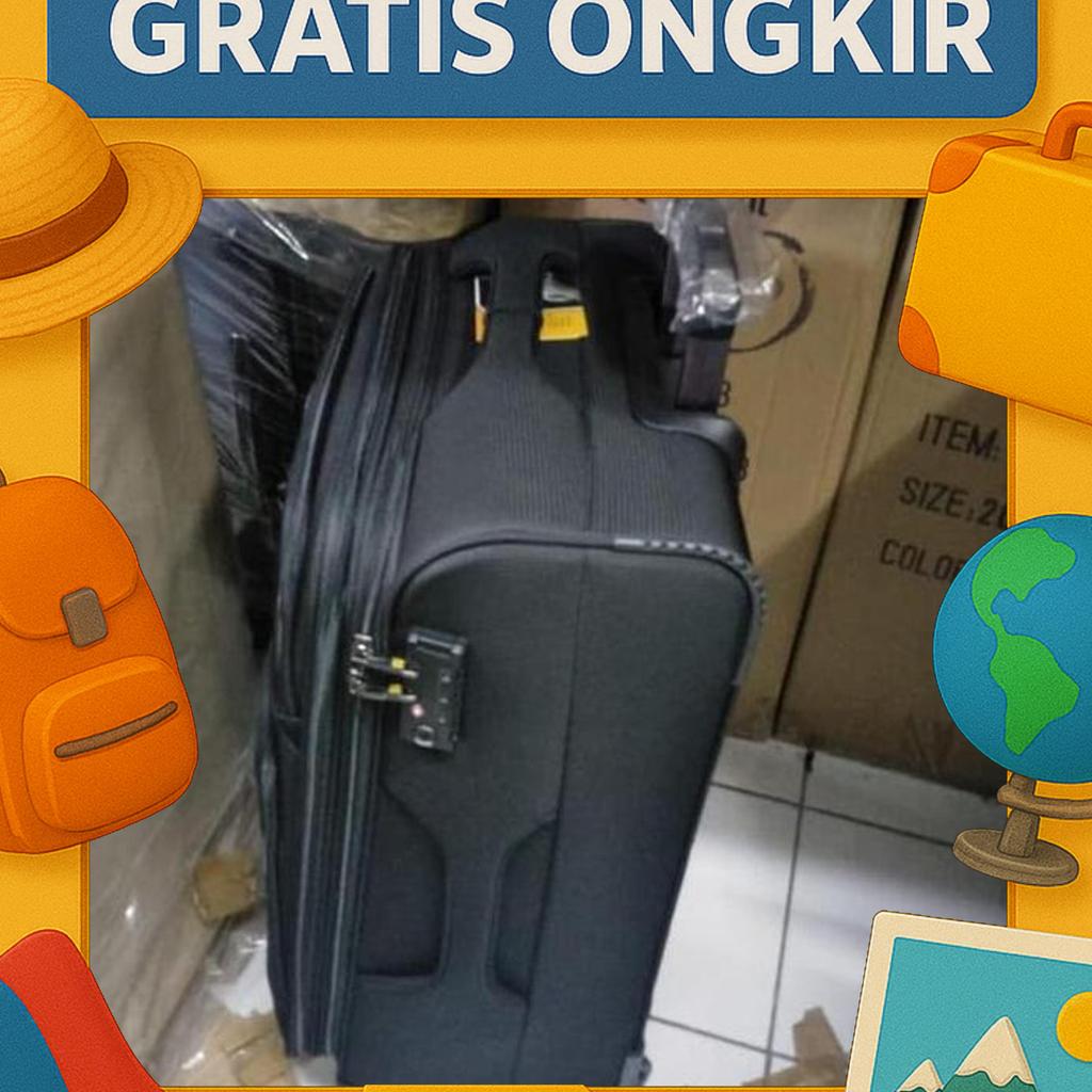 Koper President 24 Inch Tipe 1746 Bahan Kain Kanvas Ori/Koper Kain 24"