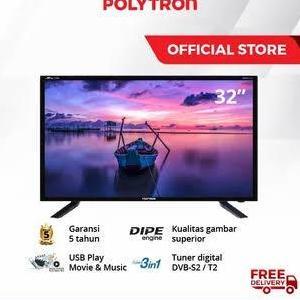 Terlaris Tv Led Polytron 32Inch - 32V1852 Tv Digital