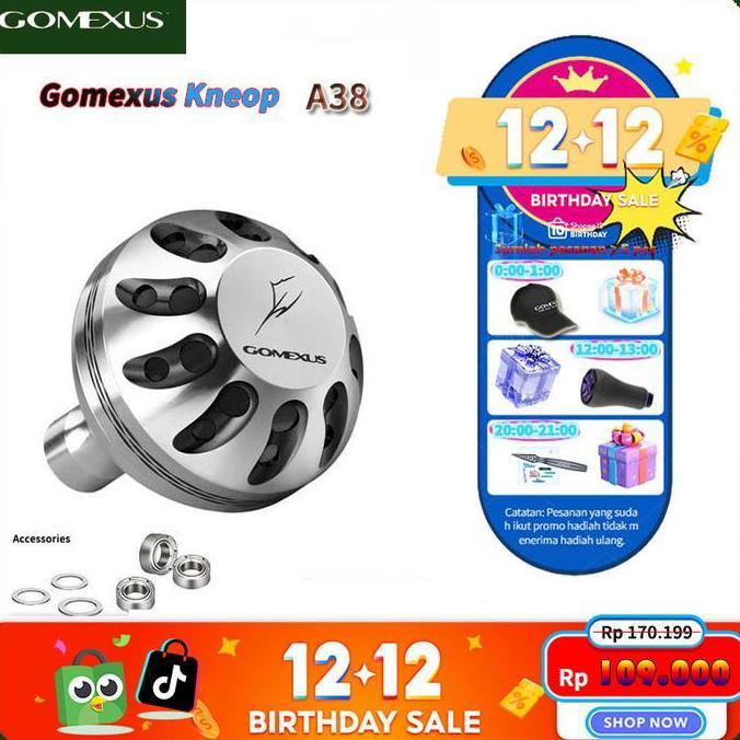 In stockGomexus Handle Knob 35-41mm Joran BC pancing alat pancing set knop Stradic Daiwa Lexa shiman