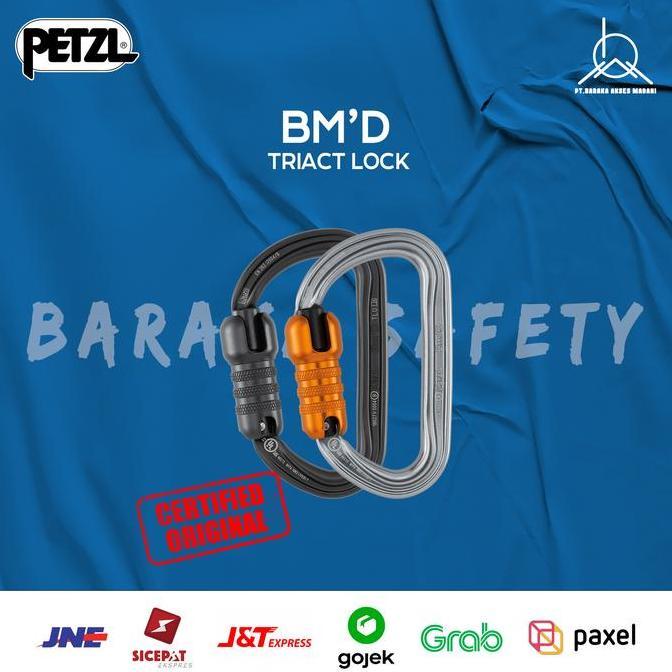 Terjangkau Petzl Bmd Triact Lock Lightweight Asymmetrical High-Strength Carabiner