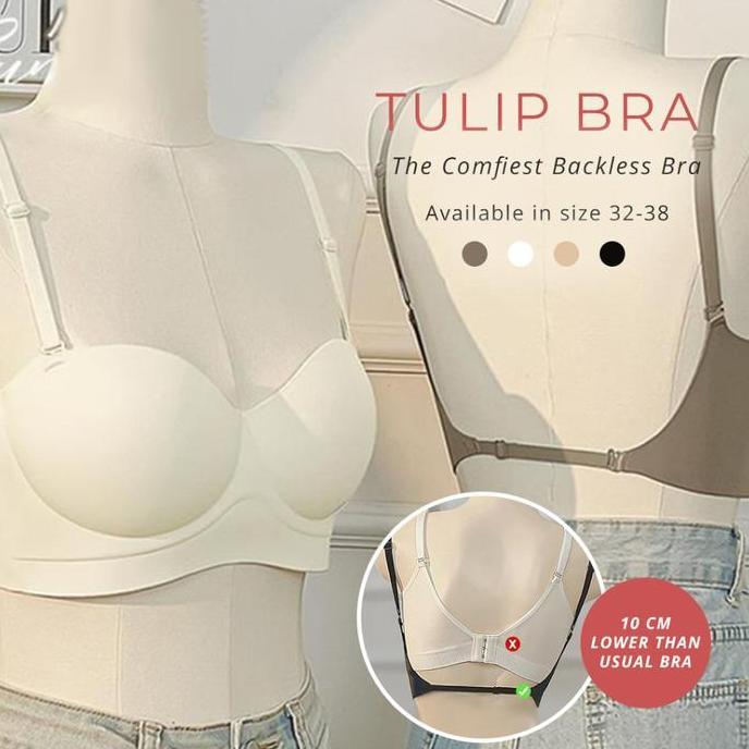 Promo [TULIP] BACKLESS BRA STYLING BRA BRA SEAMLESS BH SEAMLESS BH BACKLESS BUSA TEBAL NYAMAN Diskon