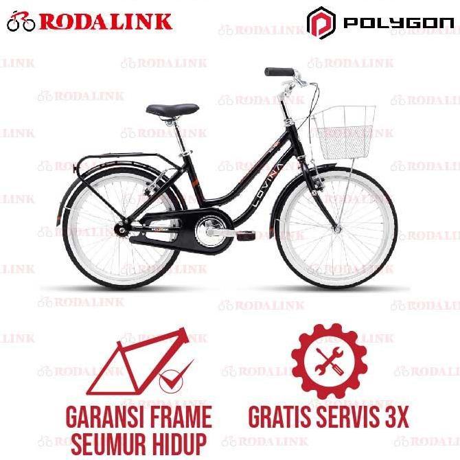 Promo Polygon Sepeda Anak Wanita Lovina 20" | Sepeda Anak Keranjang CTB Diskon