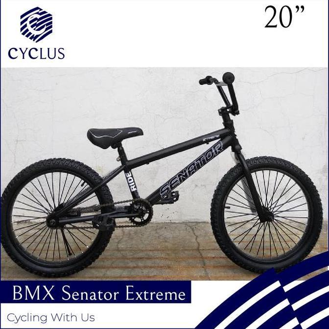 Promo Sepeda BMX Anak Laki Laki Perempuan Senator Extreme Rem Torpedo 20 Inch Diskon