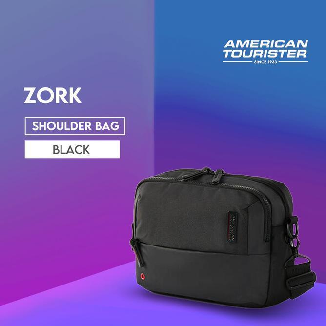 American Tourister Zork Hz Shoulder Bag As Bla