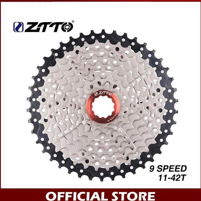 Promo ZTTO Sprocket 9 Speed 11-42T Silver Gear Cassette Sepeda MTB Diskon