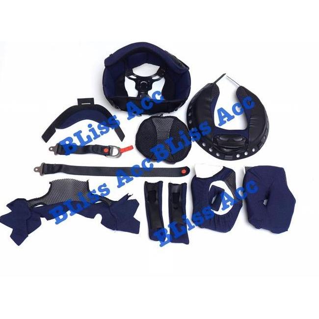 Paket Busa Arai Rx7X Cheek Crownpad Neroll Strap Chinguard