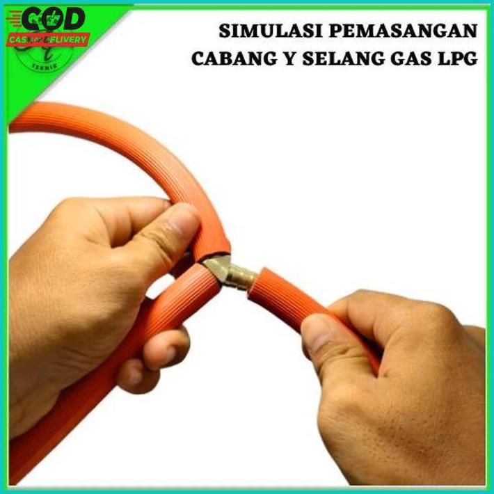 Sambungan Cabang Y Selang Gas Lpg Mudah Perawatan