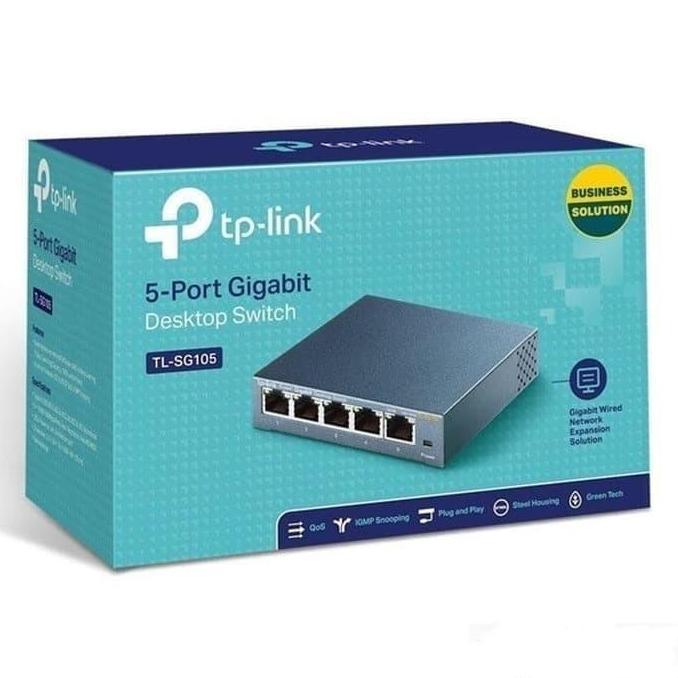 TP-Link TL-SG105 TPLink 5 Port Gigabit Switch Steel Case TPlink SG105
