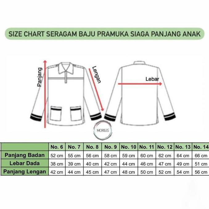New- Seragam Pramuka Siaga Panjang Bahan Rapilo/Laricci Perempuan