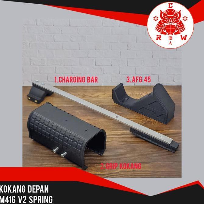 Mainan Front Charging KD M416 M4 M16 AR15 Dcobra Spring Custom Upgrade D'Cobra Kode 584