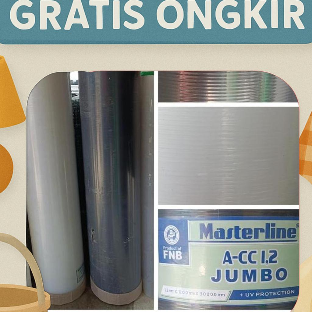 Fiber Pagar Tebal 1.2 Mm Lebar 120 Cm Motif Garis Pelapis Penutup Pagar Bagus Berkualitas