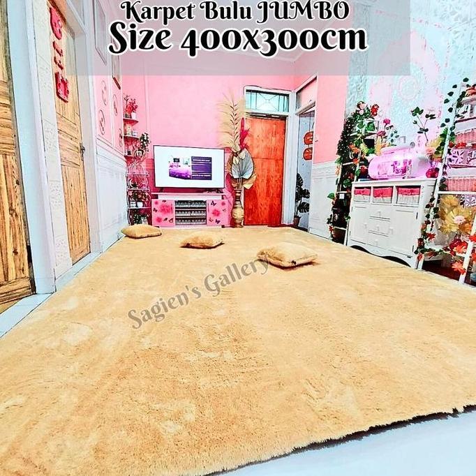 Terlaris Karpet Bulu Lantai Jumbo Size 400X300Cm