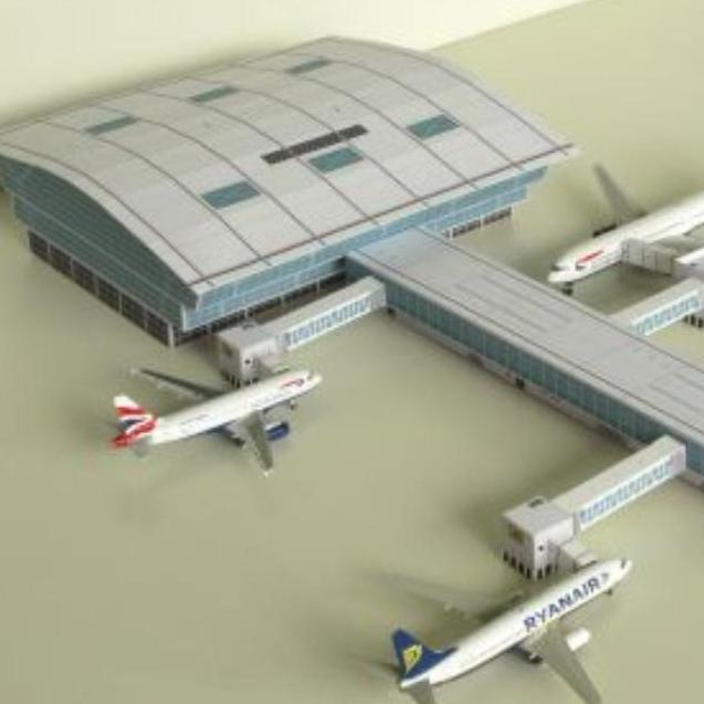1/400 Airport Main Terminal Building Bandara Kode 1010