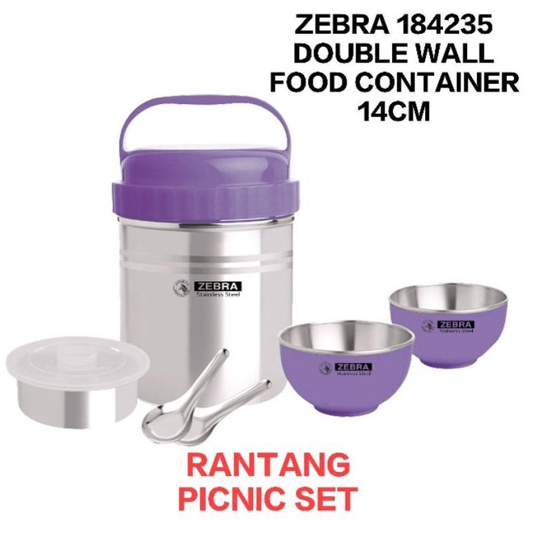 ~Harga Special~ ZEBRA RANTANG 184235 FOOD CONTAINER 14CM PIKNIK SET KOTAK MAKAN Buruan Sebelum Kehab
