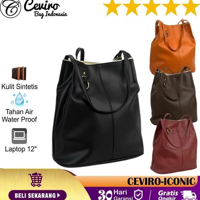 Sylviaori- Ceviro Conity Tote Bag Camel