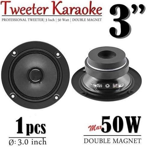 TWEETER DOUBLE MAGNET 3 INCH TWETER 8 OHM MAX 50W 3INCH MODEL BMB TWITER AUDIO DRIVER SPEAKER TREBLE