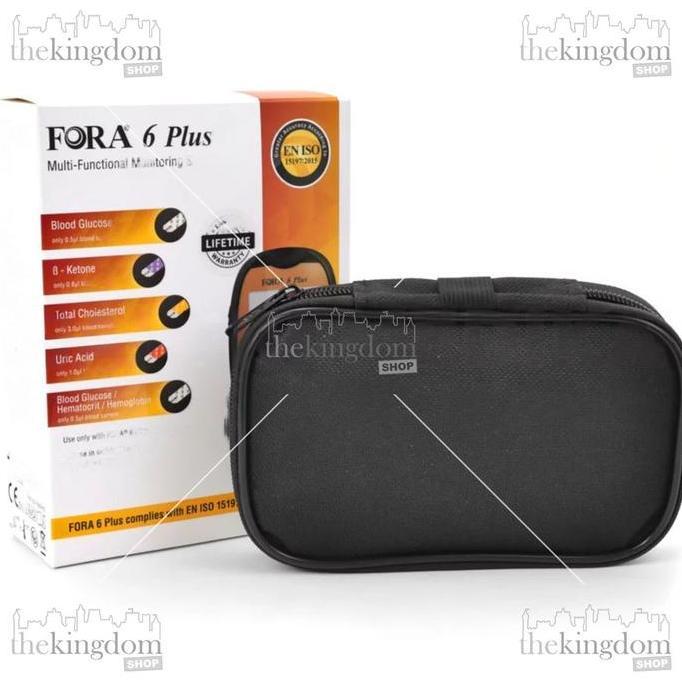 BEAM Fora 6 Plus 6in1 Alat Cek Gula Kolesterol Asam Urat Hemoglobin Hb Hematokrit Hct Ketone Keton G