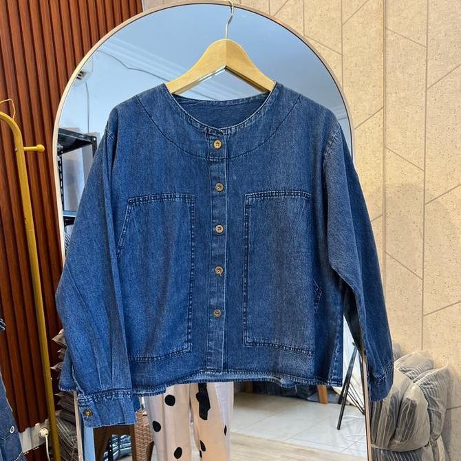 Terpopuler- Cafaya Oneset Korean Style  Berhijab Jeans Setelan Hijab Kekinian Oneset Ootd Berhijab J