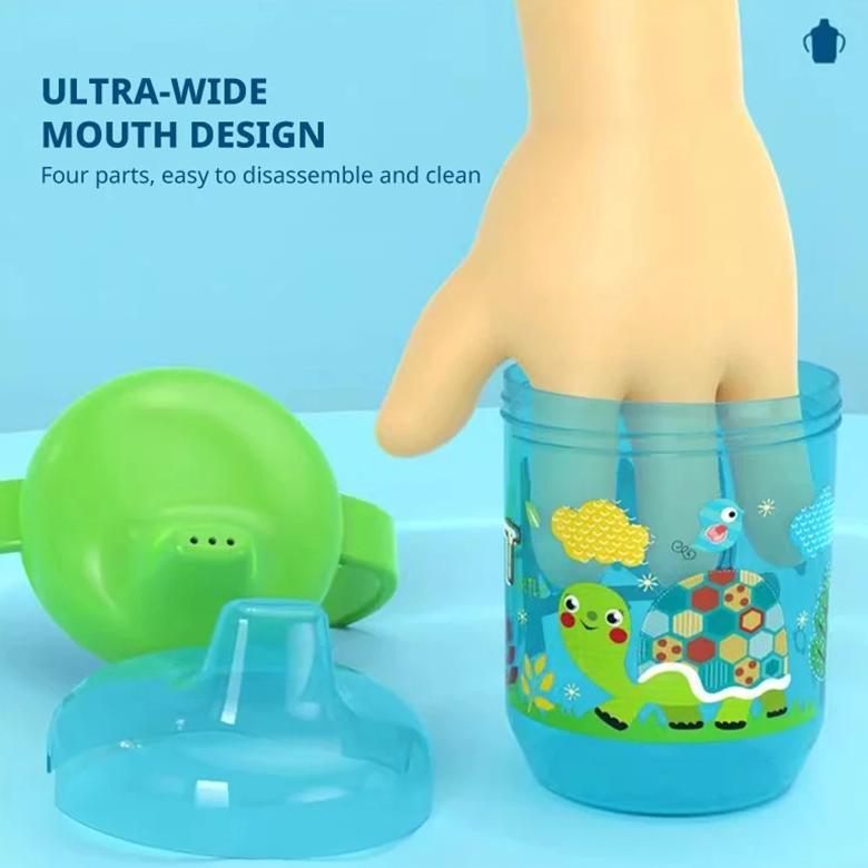 TERBARU BOTOL MINUM ANAK BAYI TRAINING CUP / SIPPY CUP 260 ML KARAKTER MINUM BAYI 6 BULAN MPASI/SEDO