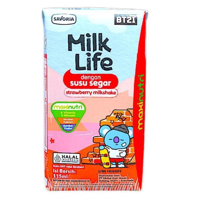 New- Susu UHT MILK LIFE 115 ml 1 DUS Milklife Susu