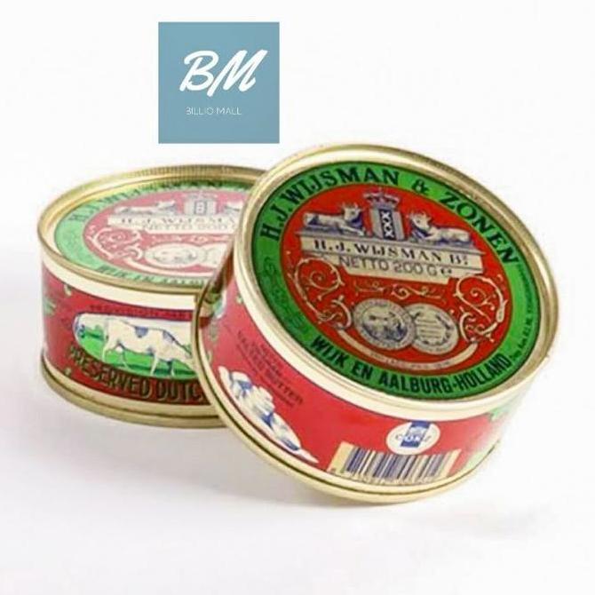 New- Wisman Butter Mentega 200 gr / Wisman Kemasan Kaleng 200 gr / Butter Mentega Wisman 200 gram / 