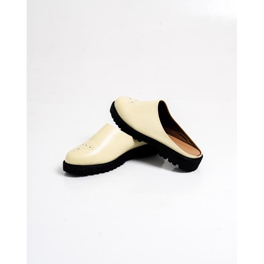 Jovem Loafers Mule Series - Ivory White