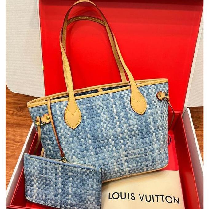 tas tote bag wanita branded import denim SAM013