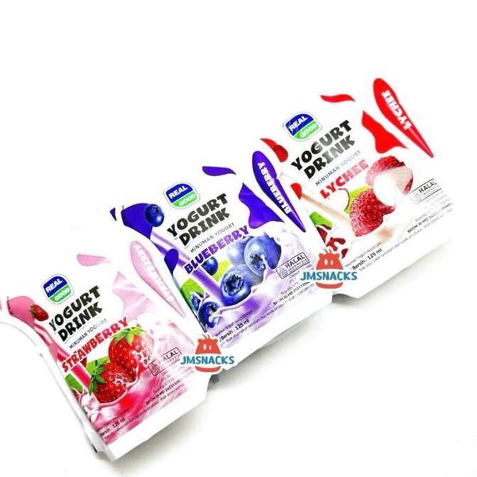New- [] Real Good YOGHURT POUCH 1 Dus isi 40pcs x 125ml - susu realgood yoghurt sehat nikmat enak