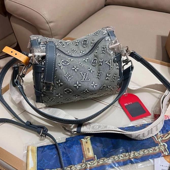 tas wanita terbaru import tas shoulder bag denim branded 910