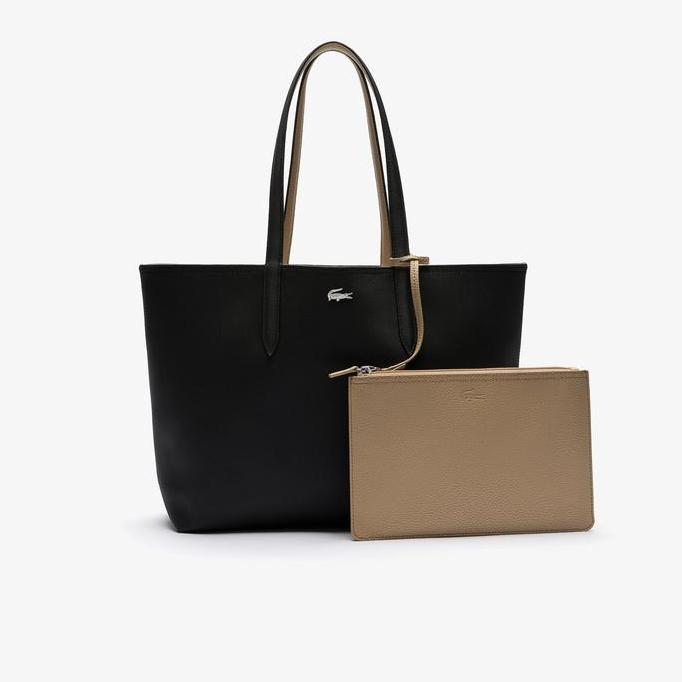 Lacoste Women's Anna Reversible Tote Bag With Pouch Laptop 15 inch