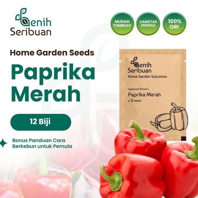 Benih Paprika Merah F1 - Benih Sayuran Seribuan